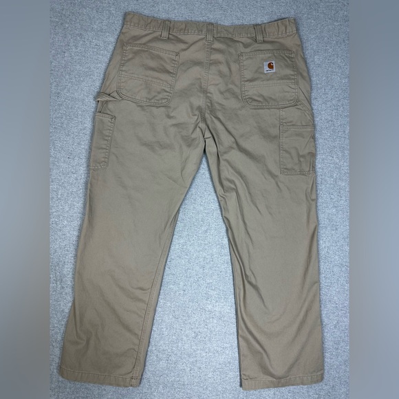Carhartt Other - Carhartt Pants Mens 42x30 Tan B324-FDK Relaxed Fit Workwear Utility 100% Cotton